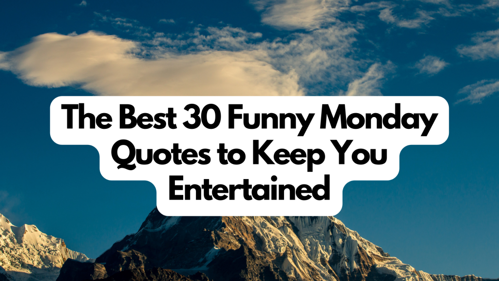 The Best 30 Funny Monday Quotes to Keep You Entertained