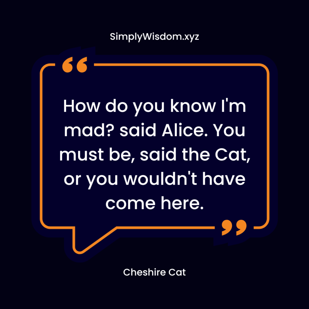 cheshire cat quotes