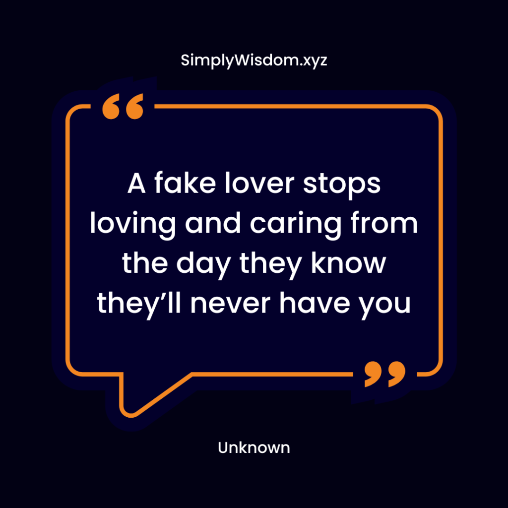 fake love quotes