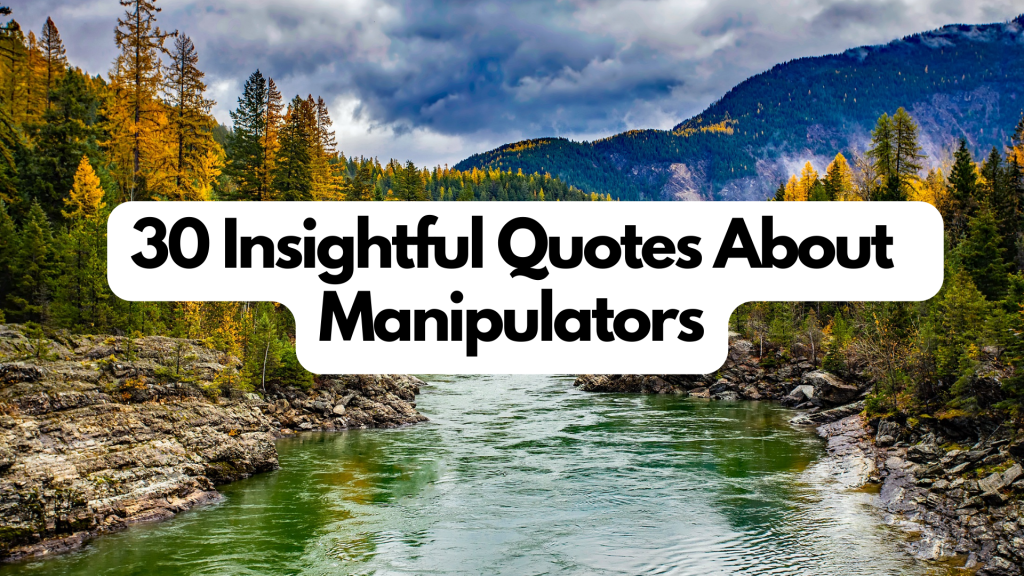 quotes about manipulators